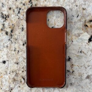 Brown Leather Phone 14 Case